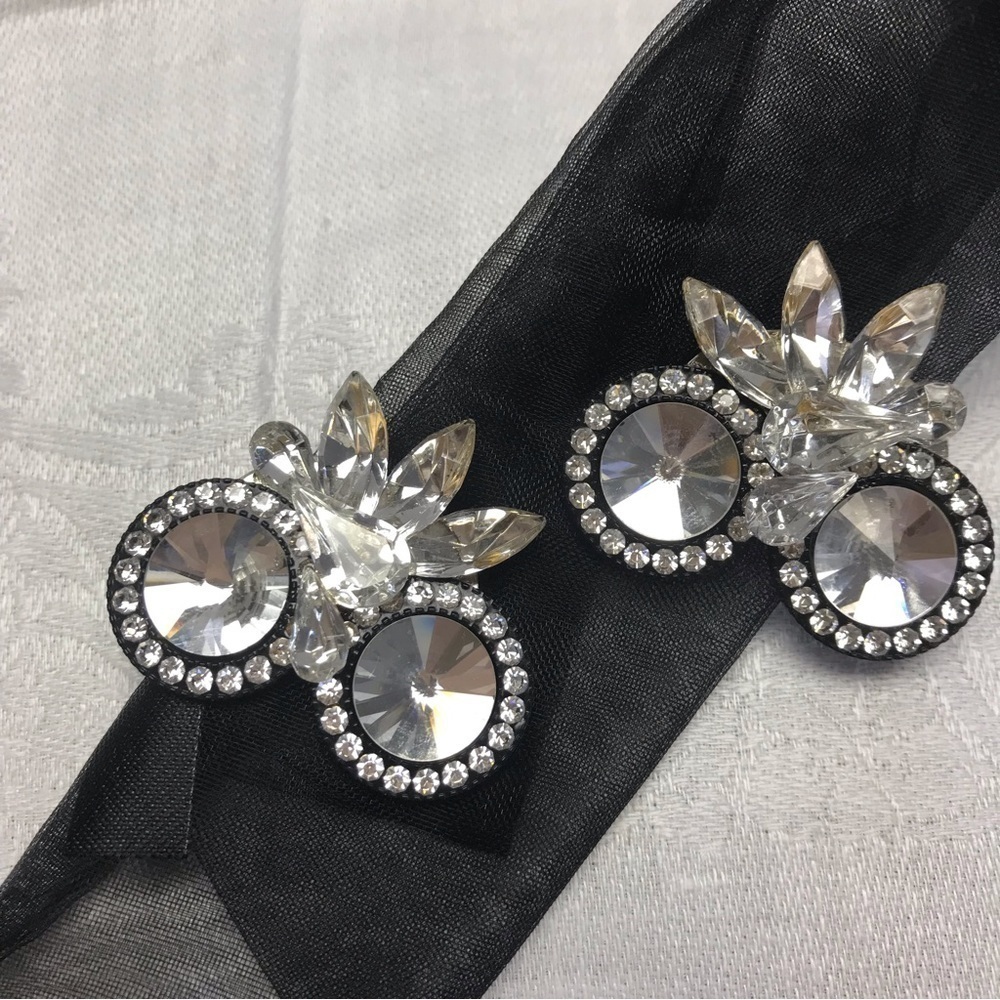 Earrings, clip on, fancy, elegant, classic earrings